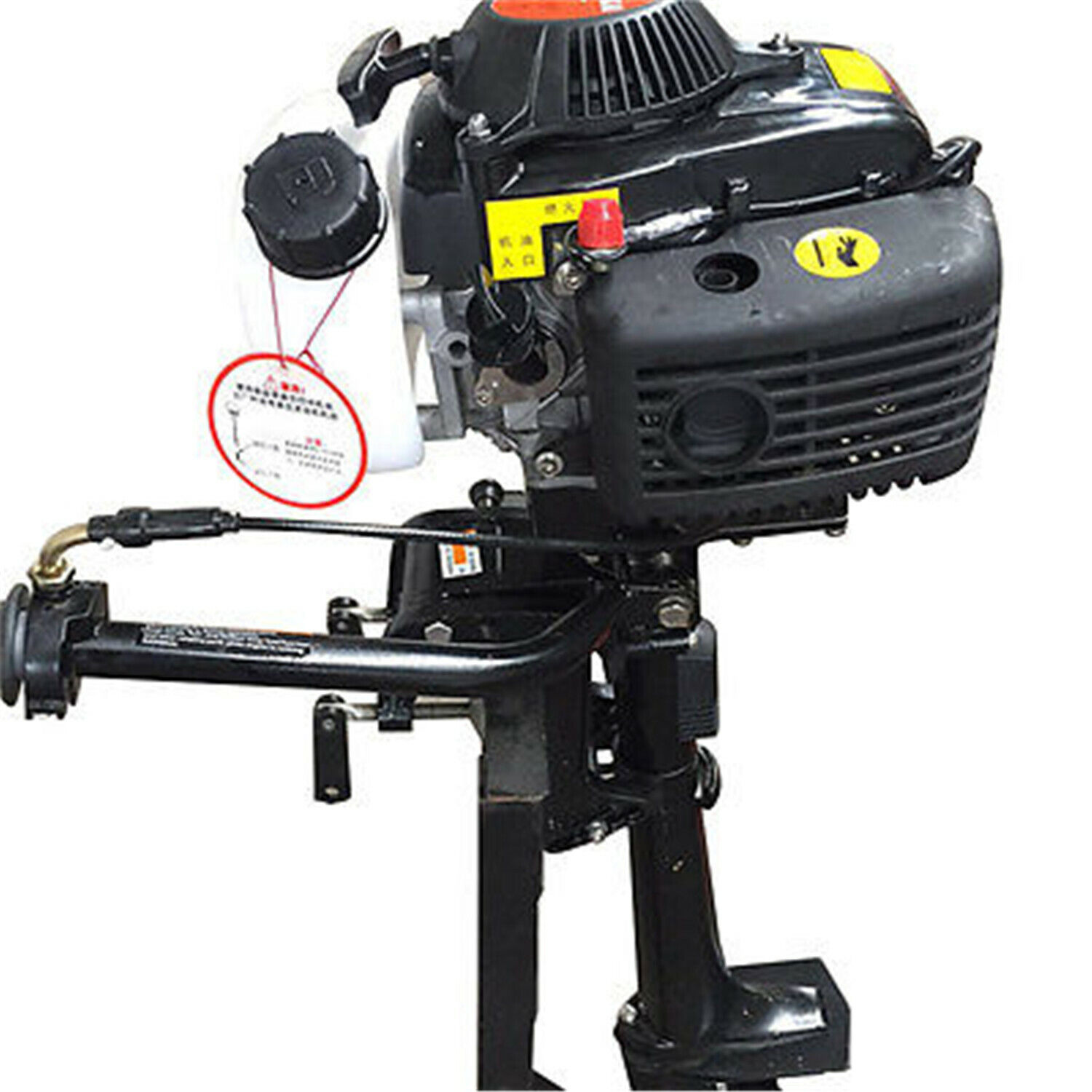 24Takt 2.5-7PS Außenborder Motor Viertakt Benzinmotor Bootsmotor Outboard Motor