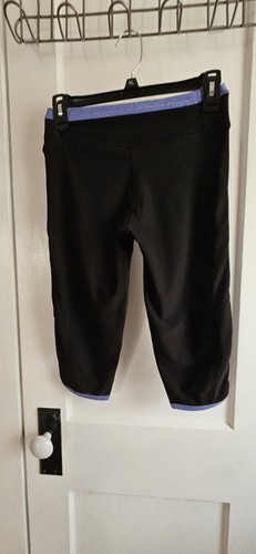VOGO Atletismo Mujer Negro/Azul Entrenamiento Capris XS - Imagen 2 de 7