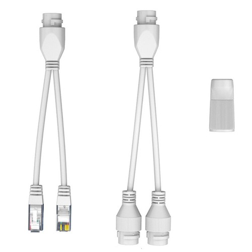 Wodoodporny adapter kombinatora rozdzielacza Ethernet PoE do instalacji - Zdjęcie 3 z 12