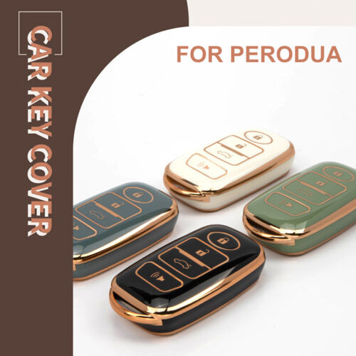 TPU Car Key Case Cover Holder Fob Fits Perodua Myvi Ativa Alza 2022 Axia 2023