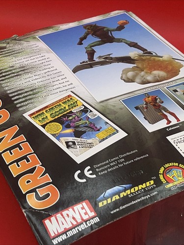 NEW 2019 Diamond Marvel Select Spiderman Green Goblin Figure Sealed - Picture 15 of 18