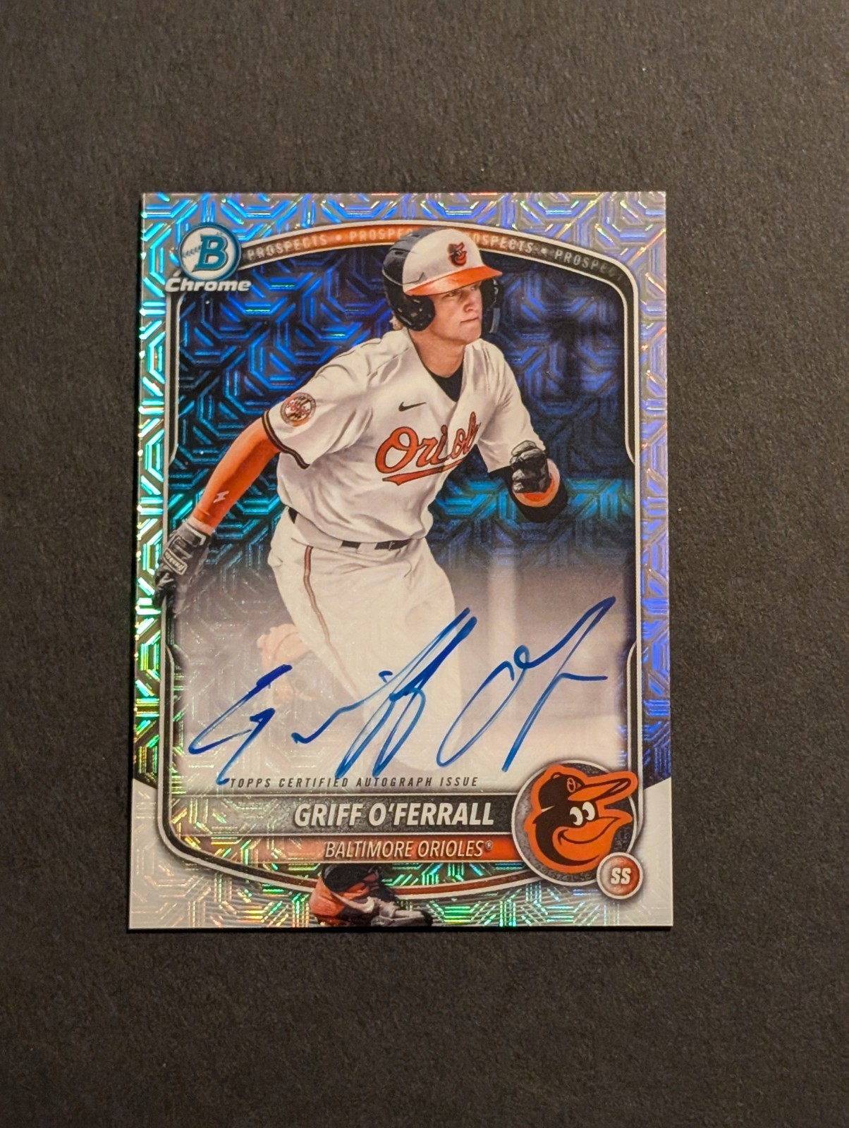 2025 Bowman Chrome Griff O'Ferrall #BMA-GO Mega Mojo Refractor Auto!! 🔥📈🔥
