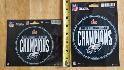 Philadelphia Eagles 2025 Super Bowl LIX 59 Champions Magnet & Decal w/Free Ship! - Picture 3 of 7