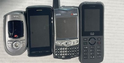Kyocera Virgin SE47 Mobile Slider Cellular Phone For Parts Lot of 4