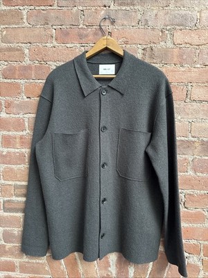 NN07 Men s Jonas Wool Shirt Jacket, Sz Medium