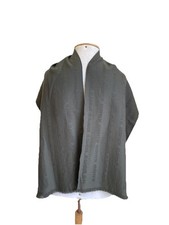 AS8 Jil Sander Gray Logo Jacquard Scarf Shawl Minimalist Luxury Designer