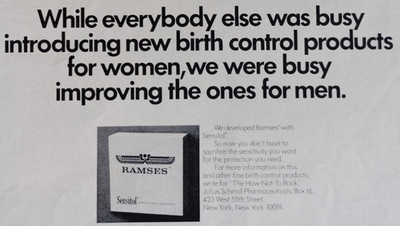 Vintage Ad Ramses Birth Control Condoms With Sensitol For Better Sensation