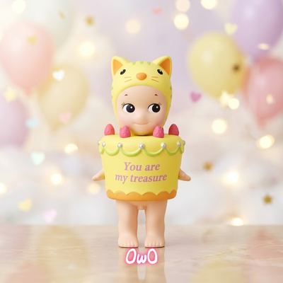 Sonny Angel 15th Anniversary Lemon Cake Cat Figure Vintage 2019