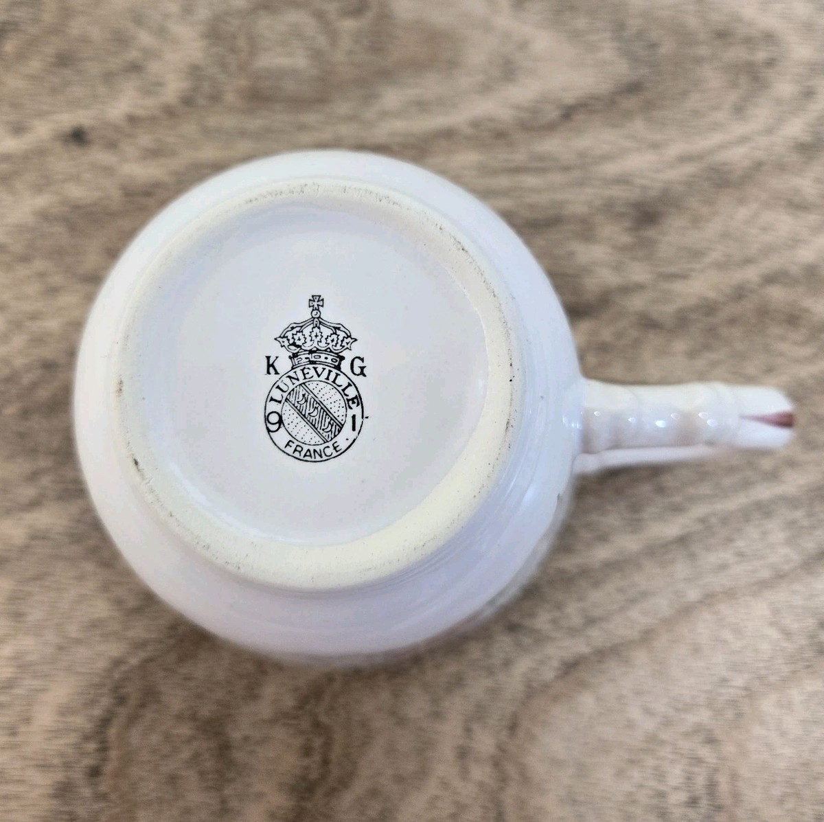 KG Luneville France OLD STRASBOURG Coffee/Tea Cup VTG Floral