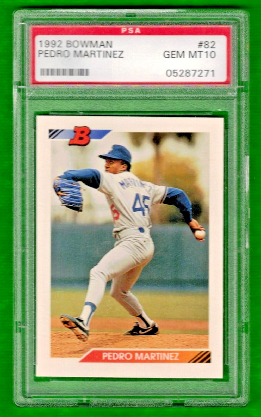 1992 Bowman #82 Rookie Card Rc Pedro Martinez HOF PSA 10 Gem Mint