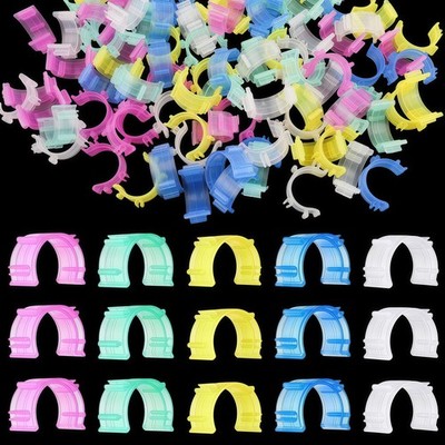 100 Pcs Sewing Bobbin Clips, Colorful Plastic Bobbin Holder Clamps Thread Cli...