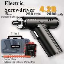 Mini Power Cordless Electric Screwdriver Kit Rechargeable Screwdriver Bit Set