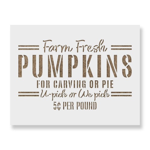Calabazas frescas de granja para tallar plantilla - 190 micras de Mylar - Imagen 4 de 8