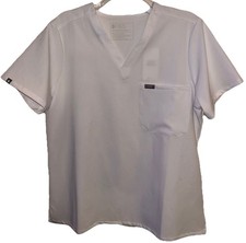 New Figs Scrubs Casma Top Size Large White Technical Collection Medical
