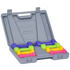 HOMCOM 10kg Colourful Dumbbell Weights Set Home Exercising Toning w/ Case Gym