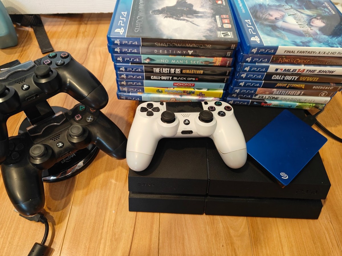 Sony PS4 500GB Console Black (CUH-1215A) 16 Games 2TB Drive