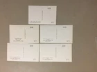 Five Israel maxi cards with SS