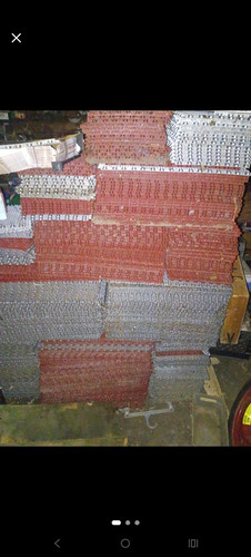 Interlocking Garage Floor Tile, Hard Plastic 12x12 Square, Gray/Red