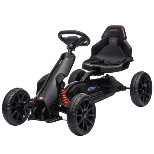 Go Kart pour Enfant avec Siège Réglable pour 3-8 Ans, Noir - Photo 11 sur 11