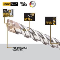 Dewalt Sds-Plus Elite Hammerbohrer DT8923 (8X160X100Mm, Mit Vier-Schneiden-Geome