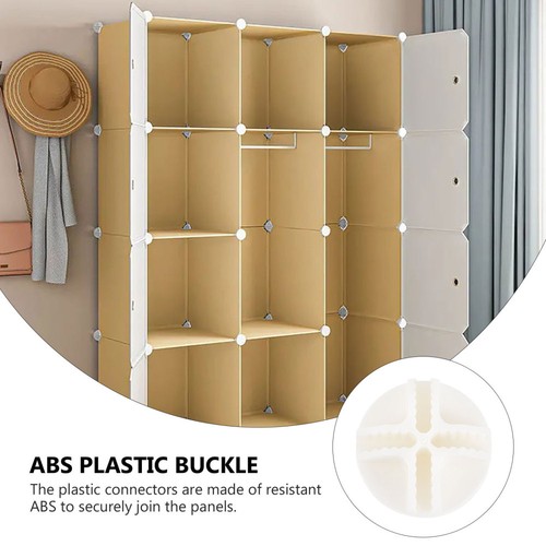 2 PCS Combination Cabinet Buckle Child Cube Organizer Plastic Connectors - Picture 11 of 12