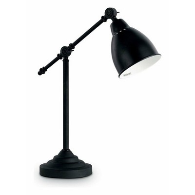 Ideal Lux Newton TL1 Black Table Lamp 003535 1 Light E27
