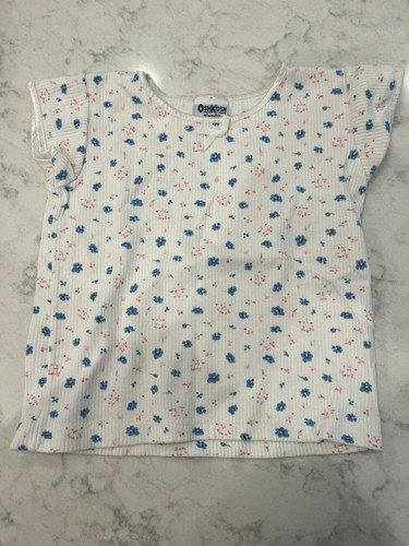 Camiseta 2T De Colección Osh Kosh De Colección Floral Tejido Wafle Manga Corta De Colección - Imagen 1 de 4
