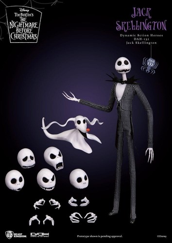 Jack Skellington. Dynamic 8ction Heroes. Nightmare Before Christmas Beast Kingdo - Imagen 3 de 12