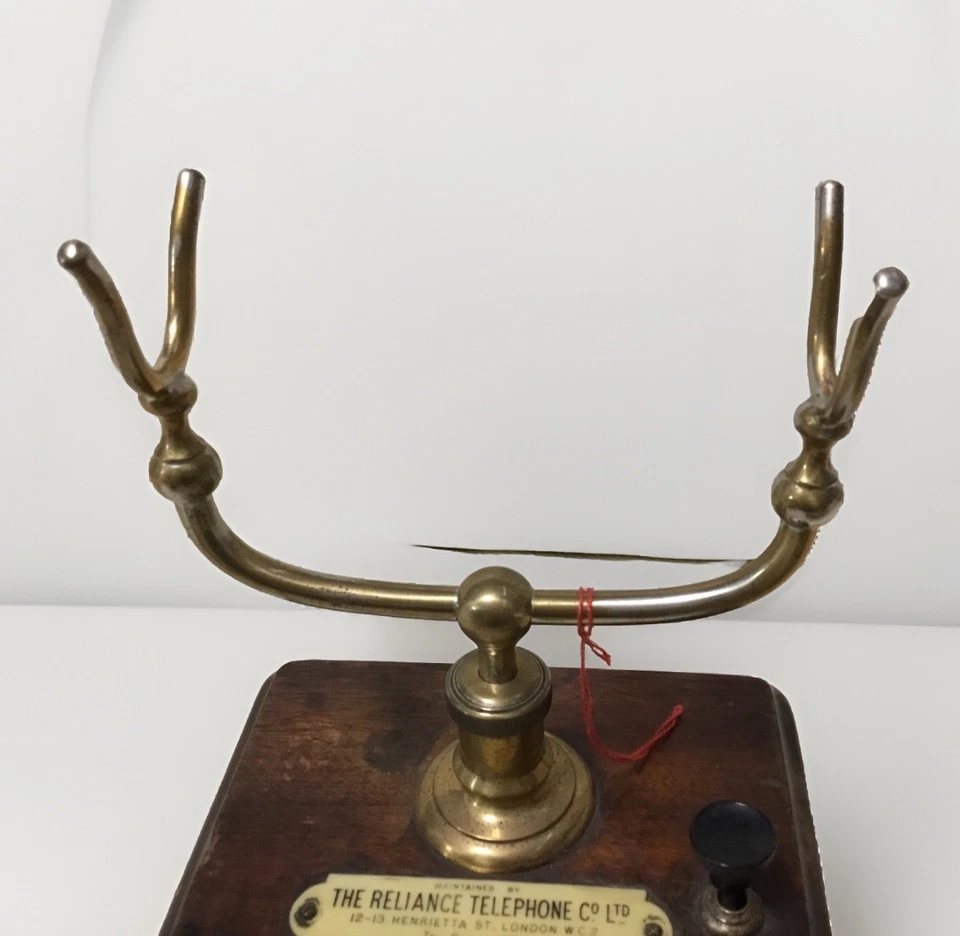 🌈 RARITÀ antico telefono ERICSSON THE RELIANCE legno e metallo fine 800/900 - Immagine 3 di 4