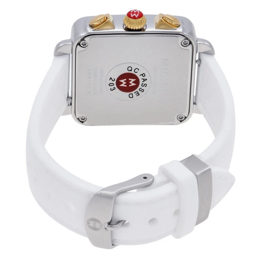 Reloj para mujer Michele Deco deportivo de cuarzo cronógrafo esfera plateada MWW06K000069 Foto 4 de 4