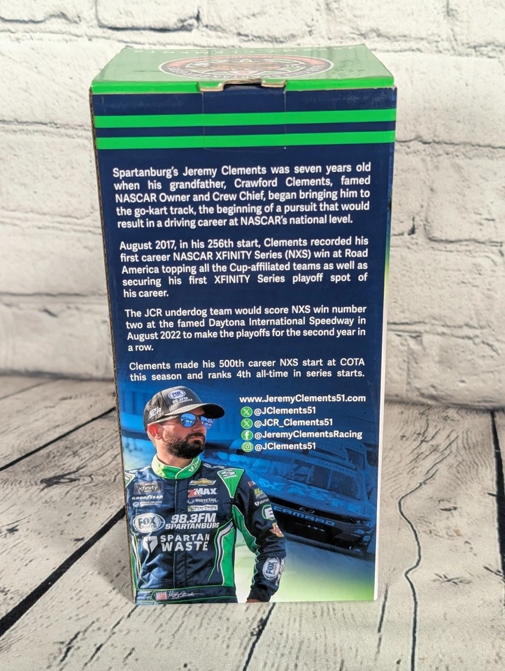 Jeremy Clements BobbleHead Hub City Spartanburgers NASCAR MILB MLB Limited 500 Foto 4 de 4