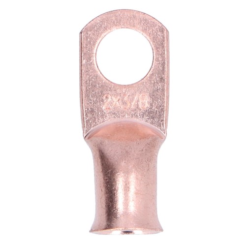 ▫2AWGx3/8 Battery Cable Ends Wire Lugs Bare Copper Eyelets For Marine Automotive - Picture 12 of 12