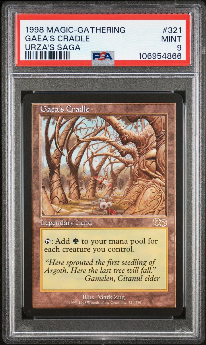 マジック:ザ・ギャザリング Gaea's Cradle #321 Urza's Saga PSA 8 1998 MTG URZA'S SAGA #321 GAEA'S CRADLE PSA 9 | eBay