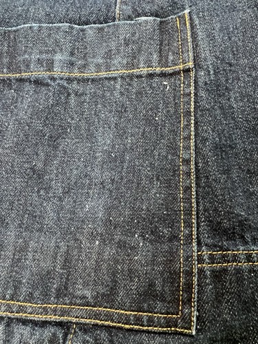 Ärmelloses Volant Damen Denim Minikleid Farbe Dark Wash Medium - Bild 14 von 15