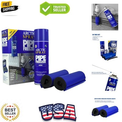 Aero Disposable Pipe Freeze Kit with 2 Freezing Jackets for Plumbing Installa...