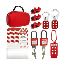 Electrical Lockout Tagout Kit -Lock Out Tag Kits for OSHA Compliance with Has...