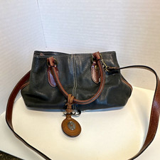 Fossil Black Pebbled Satchel Top Handle Zip L...
