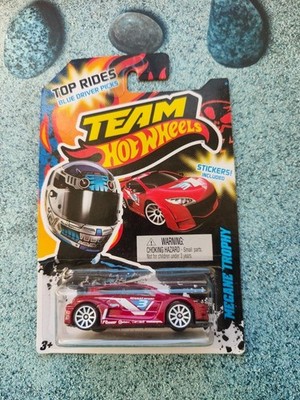 TEAM Hot Wheels 2012 MEGANE TROPHY TOP RIDES Blue Driver Picks with Stickers