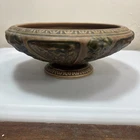 1920s Roseville Art Pottery Florentine Low Bowl 10",  Excellent Condition