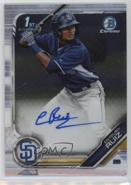 2019 Bowman Chrome Prospect Auto Esteury Ruiz #CPA-ER Auto