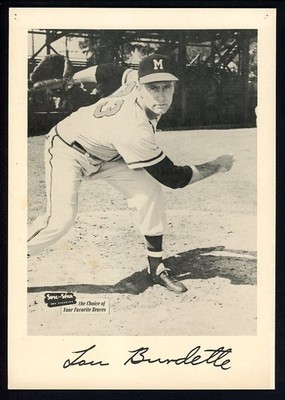 1953-57 SPIC AND SPAN LOU BURDETTE BRAVES GD-VG PIN HOLES 483022 (KYCARDS)