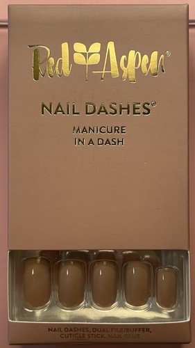 Red Aspen Press On Nails, Medium Square, Harlow Hiked Canyon Loop - Bild 1 von 2