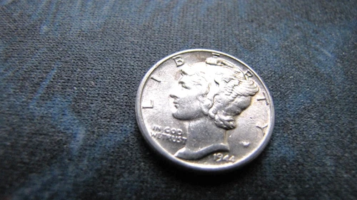 1944-s   BU/UNC Mercury Silver Dime  SAN FRAN.  Mint