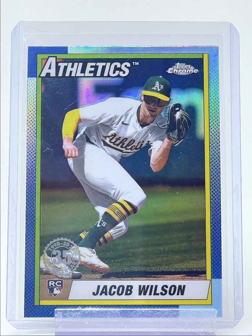 JACOB WILSON 2025 TOPPS CHROME ROOKIE 1990 35TH REFRACTOR RC Q0208