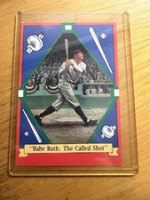 1992 Delphi the Legends of Baseball Babe Ruth Vintage Baseball Card