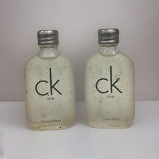 Ck One By Calvin Klein Eau De Toilette .5oz Splash VTG ASPICT, READ DE..LOT OF 2