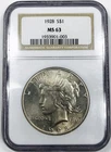 *1928 P PEACE DOLLAR NGC MS 63* *INCREDIBLY RARE DATE* NR #GVIP014