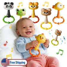Newborn Baby Rattle Toy Infant Sensory Development Learning Teething Toy Gift US
