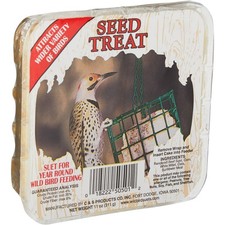 C S 11 Oz. Seed Treat Wild Bird Suet 100214298 Pack of 12 C S 100214298