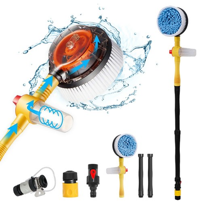 #ad Car Wash Brush with Hose Attachment 360 Spin Car Wash Brush with Soap Dispen... $74.34